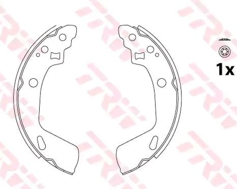 Image of Brake Shoe Set TRW GS8818