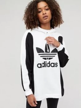 Image of Adidas Originals Colourblock Hoodie - White