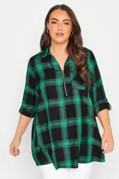 Image of Long Sleeve Check Top