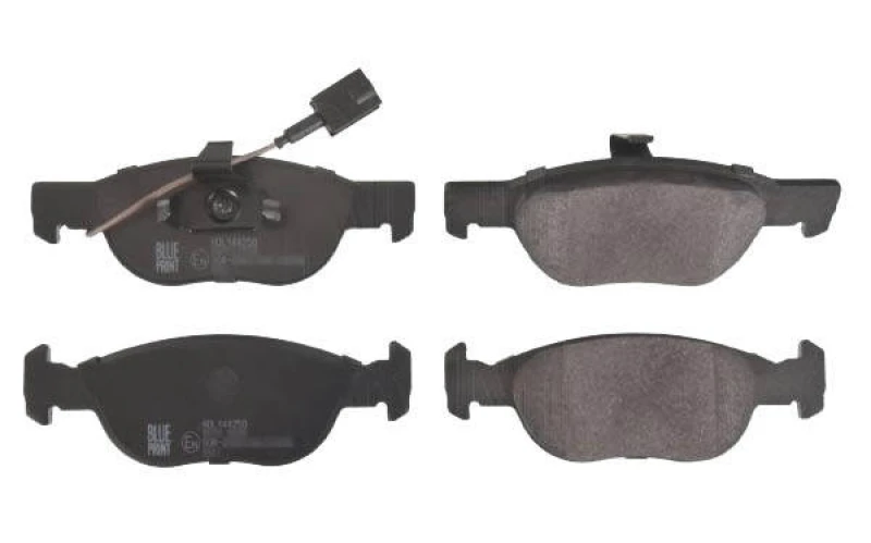 Image of Blue PRINT ADL144250 Brake pad set Front Axle, incl. wear warning contact, with anti-squeak plate Brake Pad Set,disc brake (402)