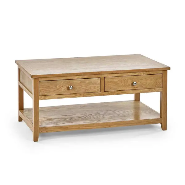 Julian Bowen Mallory Coffee Table 2 Drawers MAL204