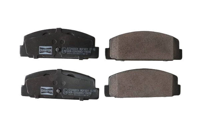 Image of CHAMPION 572490CH Brake pad set not prepared for wear warning indicator Brake Pad Set,disc brake (402)