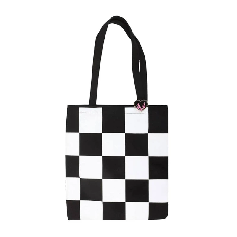 Image of Something Different Womens Checkerboard Tote Bag Multicolor Female