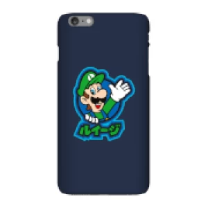 image of Nintendo Super Mario Luigi Kanji Phone Case - iPhone 6 Plus - Snap Case - Gloss