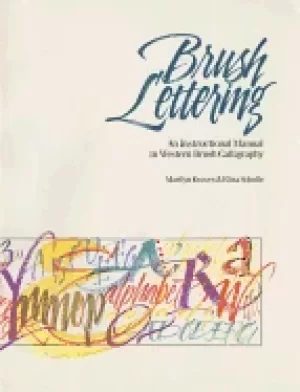 Image of brush lettering an instructional manual of western brush lettering