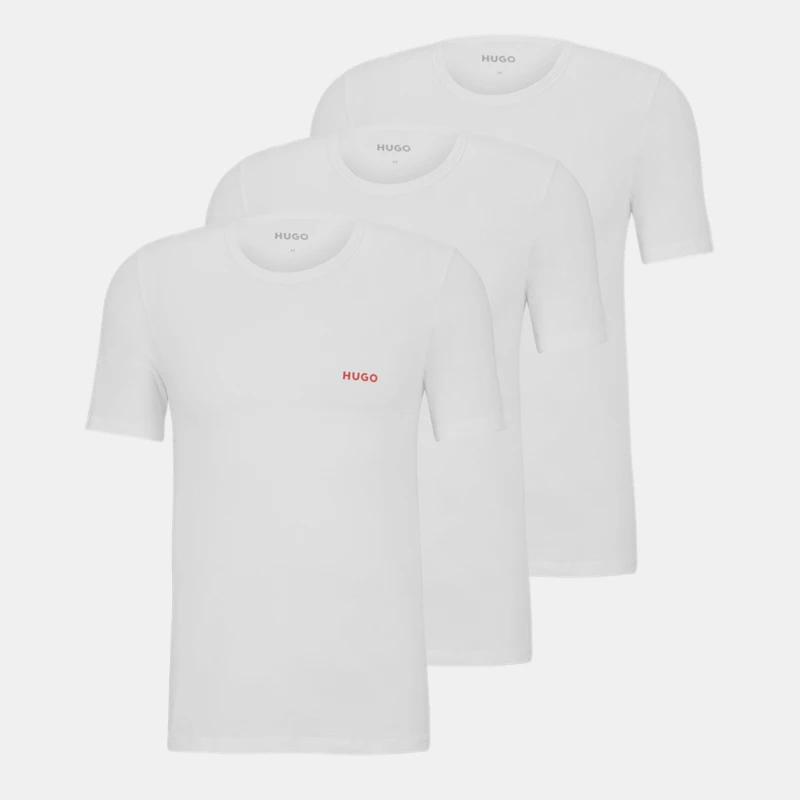 Image of Hugo 3 Pack T Shirts - White White M