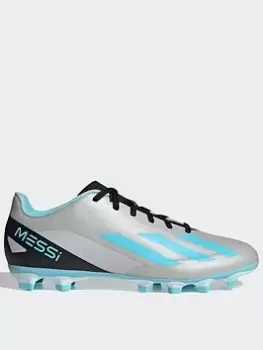Image of Adidas X.4 Messi Crazy Fast Mens Firm Ground Football Boot, Silver, Size 10, Men