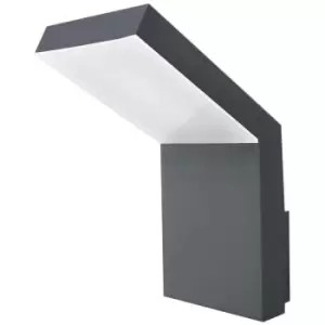 image of Albuquerque Outdoor Down Wall Lamp Aluminium Dark Grey LED 6W 522Lm 3000K IP54 ac Driver Included - Merano