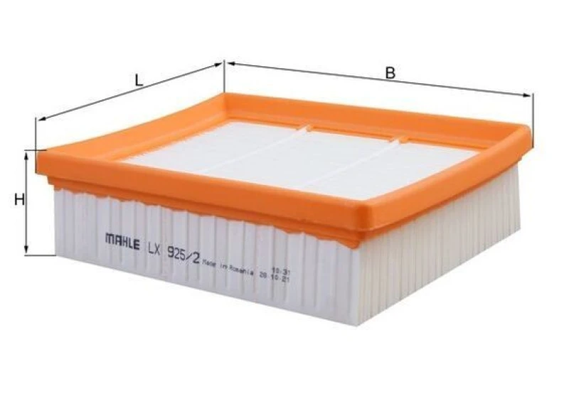 Image of Air filter MAHLE LX 925/2