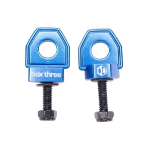 Image of Box Three BMX Chain Tensioner Blue 10mm Axle