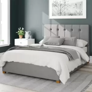 Image of Aspire Hepburn Ottoman Storage Bed Eire Linen Grey Double