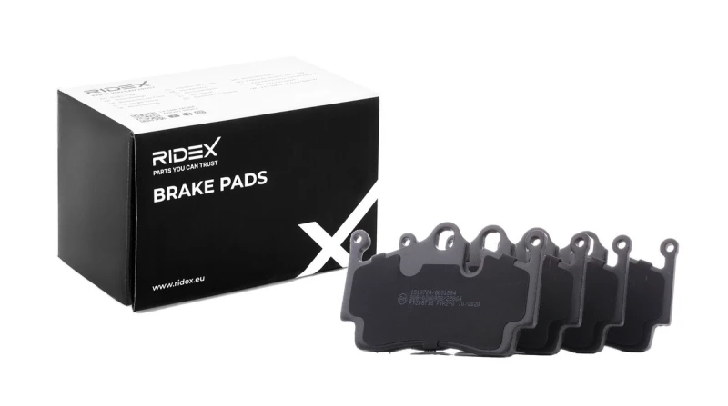 Image of RIDEX 402B0919 Brake pad set Rear Axle, prepared for wear warning indicator Brake Pad Set,disc brake (402)