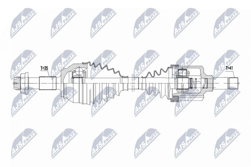 Image of NTY Drive shaft NTY NPW-CT-163