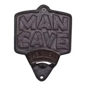 image of Cast Iron Wall Mounted Man Cave Bottle Opener