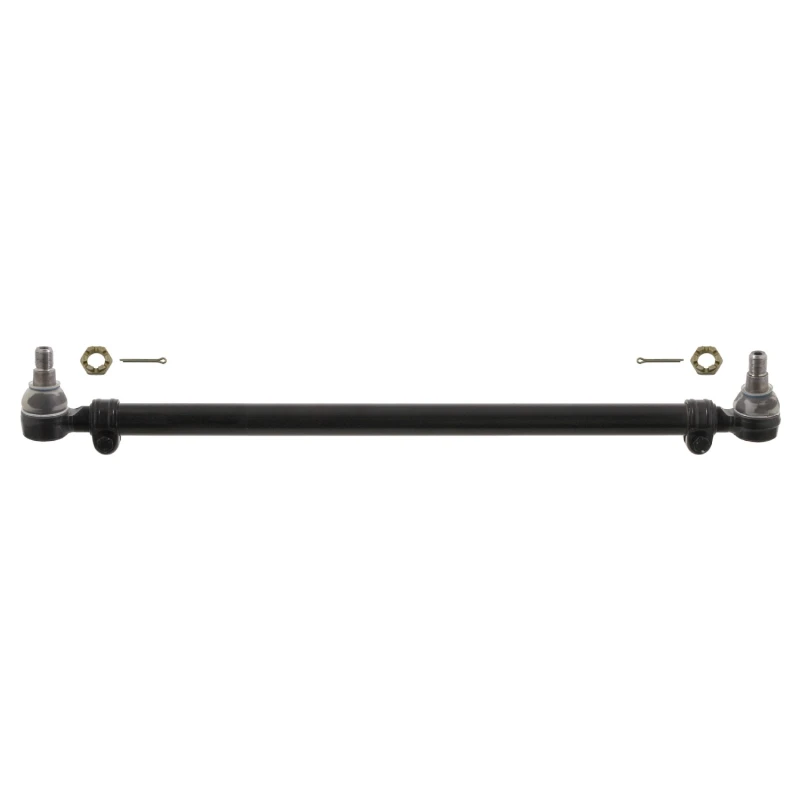 Image of FEBI BILSTEIN 29660 Centre Rod Assembly Front Axle, with castellated nut and split pins, OE Turbo NEW Centre Rod Assembly (285)