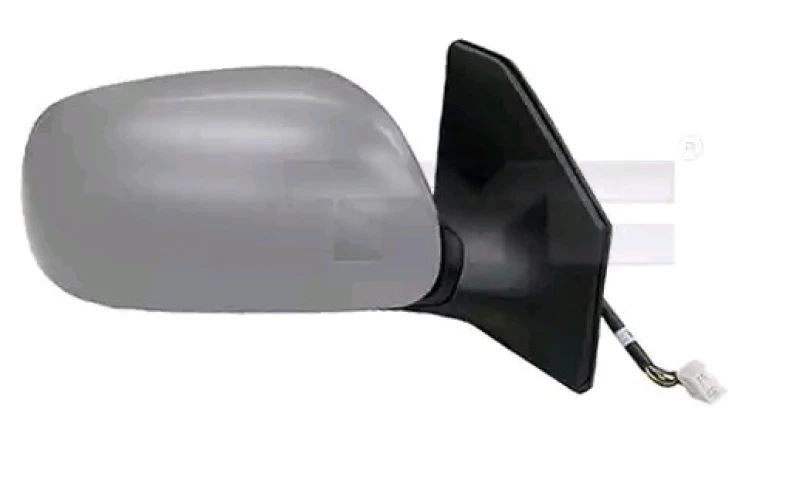 Image of TYC 336-0076 Wing mirror Left, Heatable, primed, Black Outside Mirror (50)