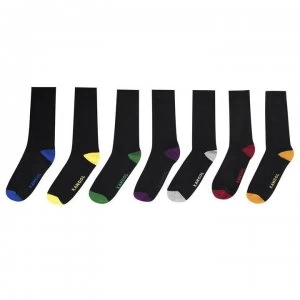 Image of Kangol Formal 7 Pack Socks Mens - Heel Toe