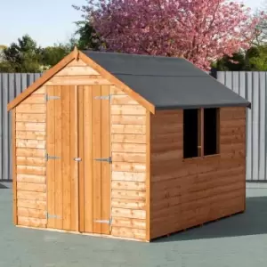 image of Shire Overlap 8' x 6' Value Shed With Window and Double Door