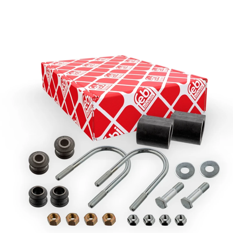 Image of FEBI BILSTEIN 07207 Repair Kit, stabilizer suspension Front Axle, with bolts/screws, with holder Repair Kit,stabilizer suspension (1097)