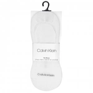 image of Calvin Klein 2 Pack Luca Shoe Liners - White/White2