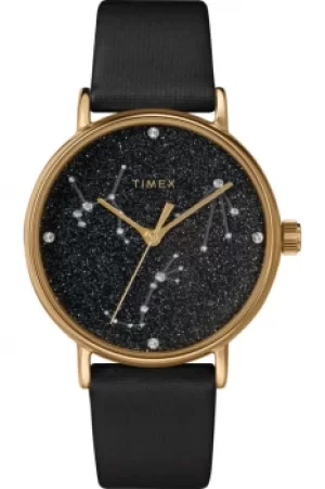 Celestial Opulence 37Mm Textured Strap Watch