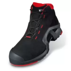 Image of Uvex 1-8517 Black/Red ESD Safe Non Metal Toe Capped Unisex Safety Boots, EU 50