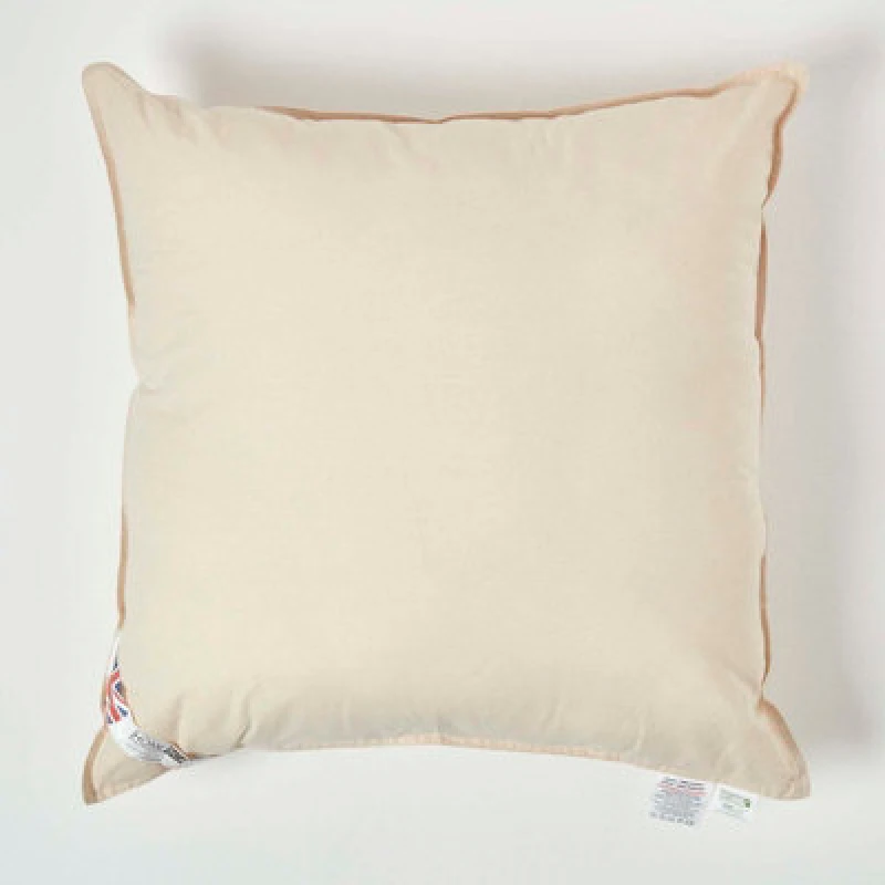 Image of Homescapes Organic Cushion Pad - Premium Cushion Inserts And Fillers For Comfort 66 X 66cm (26 X 26")
