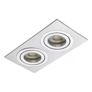 Image of Inlight Pasto Double Ceiling Downlight Polished Silver