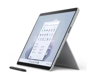 image of Microsoft 13" Surface Pro 9 - Intel Core i7, 512GB SSD, Platinum, Silver/Grey