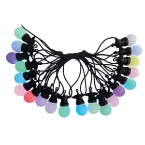 Image of ENER-J 13 Meters RGB String Light Kit, 5V 5W (20 RGB Bulbs, IR Remote, UK Adapter)