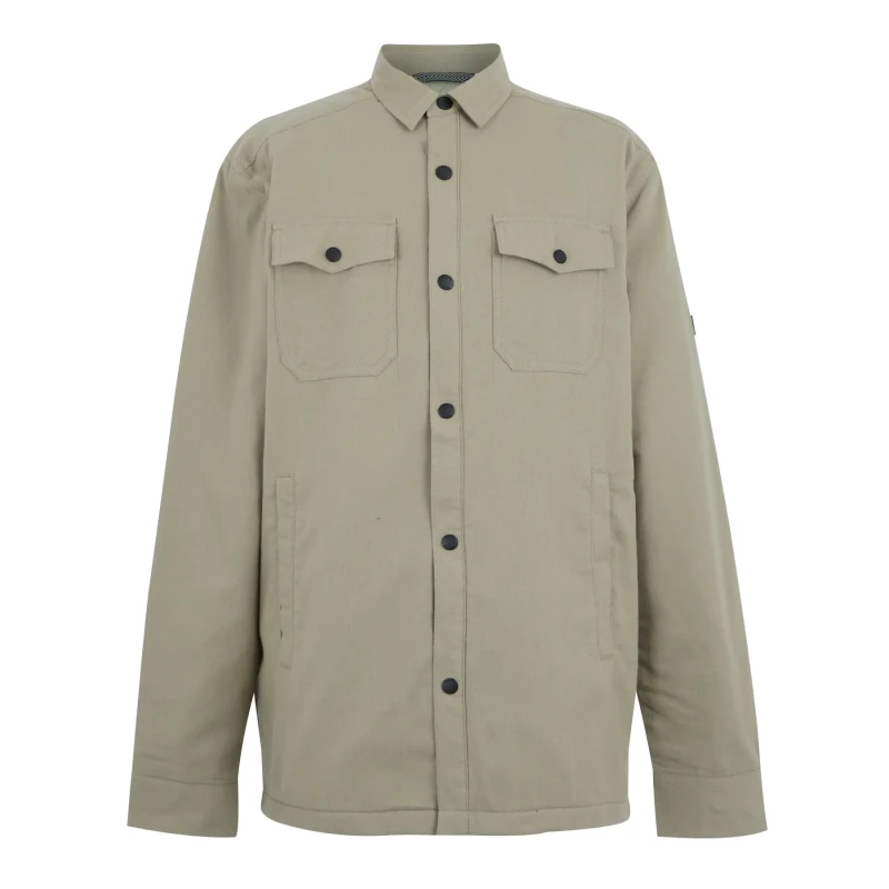 Image of Regatta Regatta Men Spennith Fleece Lined ShackeT-Shirt in Orange Size: Medium Orange M Male 5063516105633