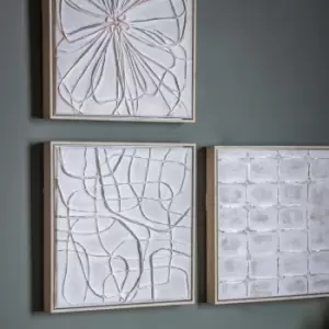 Image of Gallery Interiors Set of 3 Sabine Montali Textured Wall Art Natural