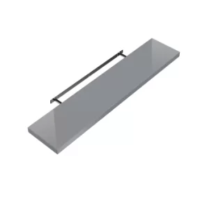 image of CASARIA Floating Wall Shelf with Wall Mount High-lustre Grey