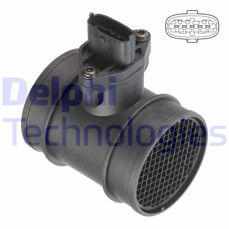 Image of DELPHI Mass air flow sensor DELPHI AF10710-12B1