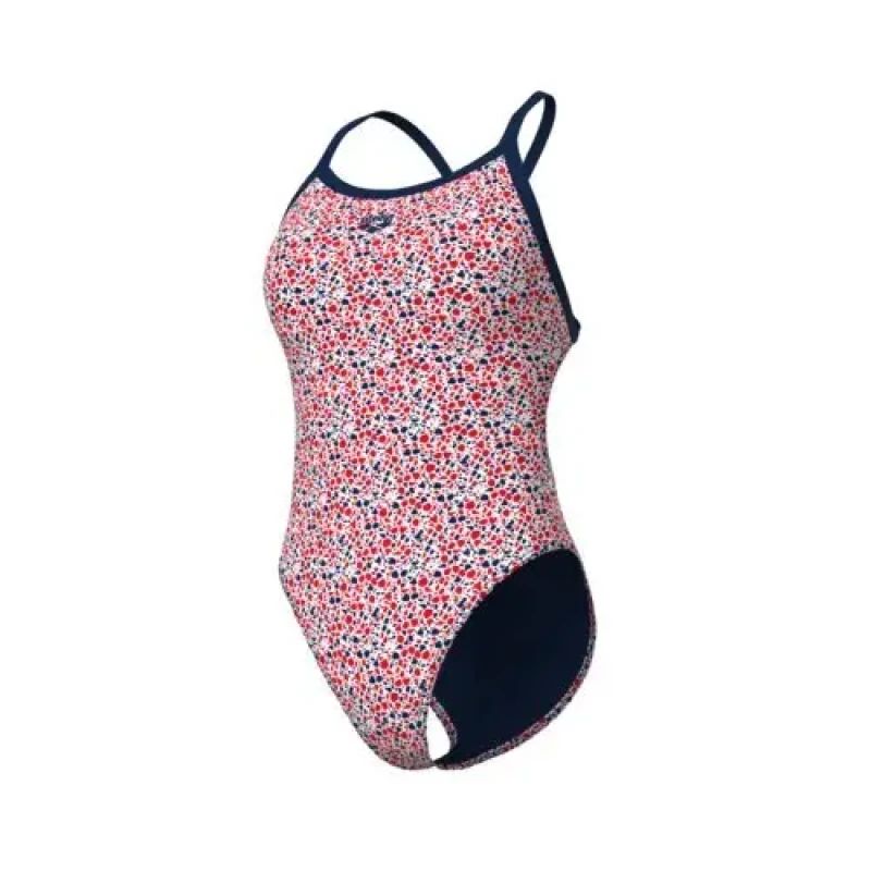 Image of Womens 1 Piece swimsuit Arena Pebbles Xcriss Cross Multicolore Female 42