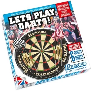 image of Harrows Lets Play Darts Bristle Board Game