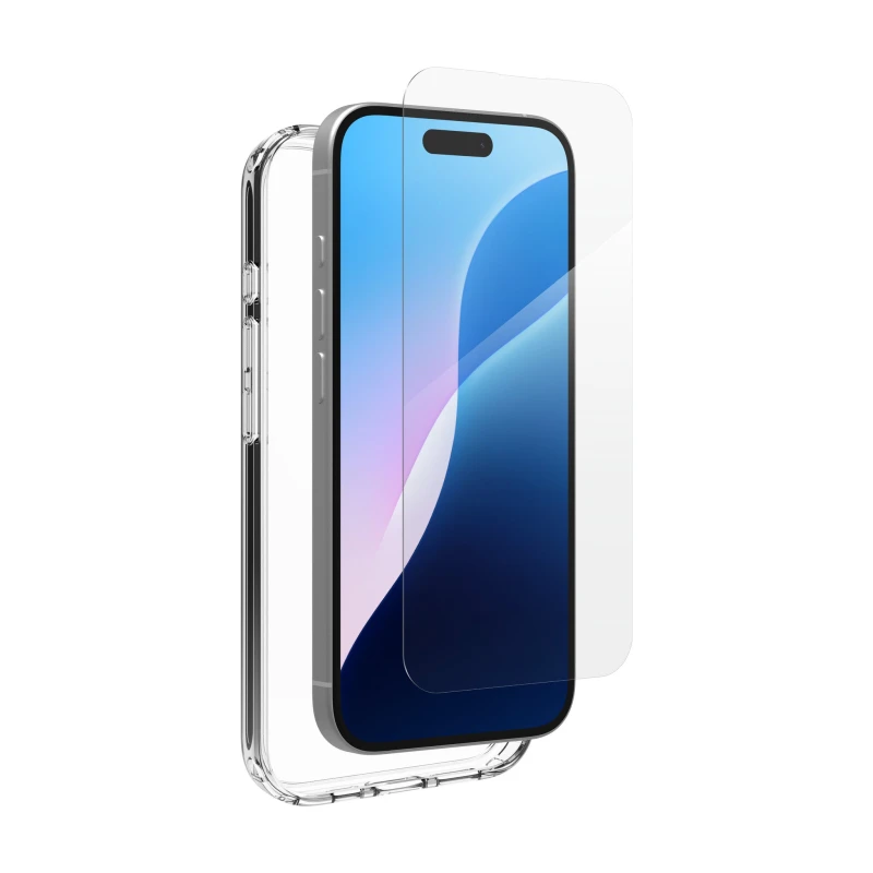 Image of Ifrogz IFROGZ IF Defence BNDL Glass/Clear Case Apple iPhone 16 INTL 300515346