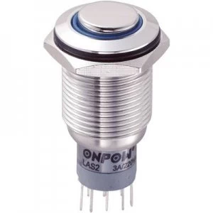 image of TRU COMPONENTS LAS2GQH 22EB12VSP Tamper proof pushbutton 250 V AC 3 A 2 x OnOn IP65 momentary