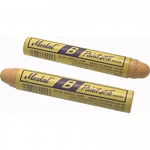 image of Markal Paintstick Marker Card Yellow Pack of 3