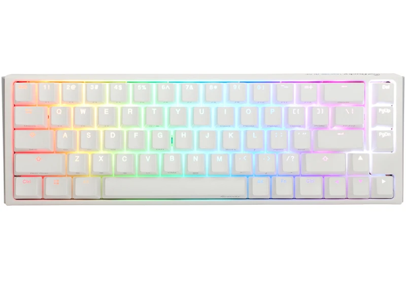 Image of Ducky One3 Pure White SF Clear Cherry MX Switch
