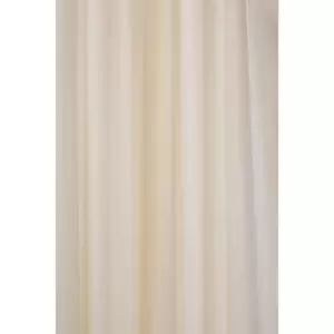 Image of Plain Ivory Textile Shower Curtain - Croydex