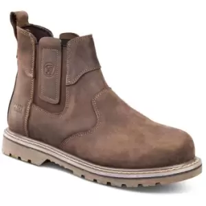 Image of Apache Crater Safety Work Dealer Boots Brown (Size 11)