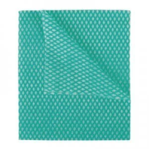 image of 2Work Economy Cloths Green 42X35CM Pack of 50 CCGC42BDI