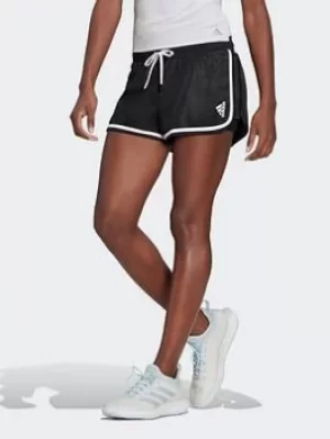 Image of adidas Club Tennis Shorts, Black/White, Size 2Xs, Women