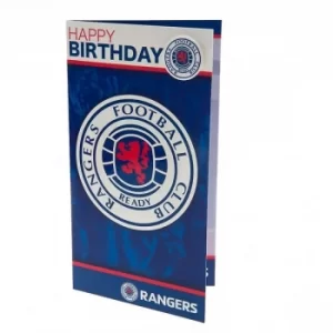 Image of Rangers FC Birthday Card & Badge