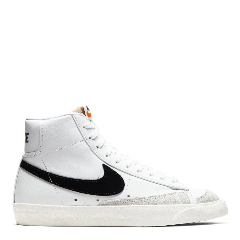 Image of Nike Blazer Mid 77 Hi Top Trainers White/Black female 2 (35)