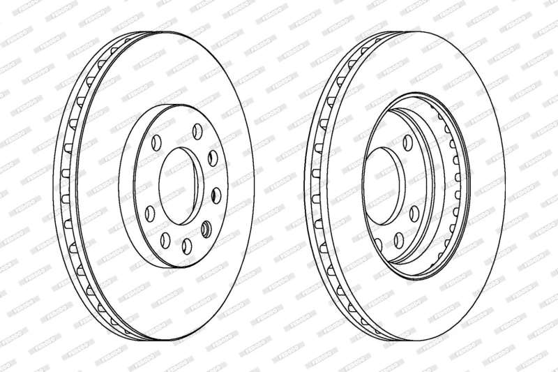 Image of Brake disc FERODO DDF1644C