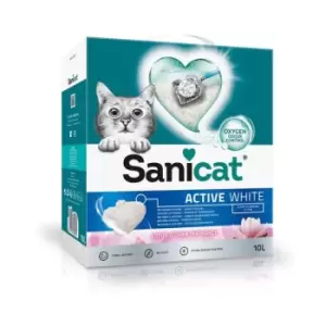 Image of Sanicat Active White Lotus Flower Cat Litter, 10L