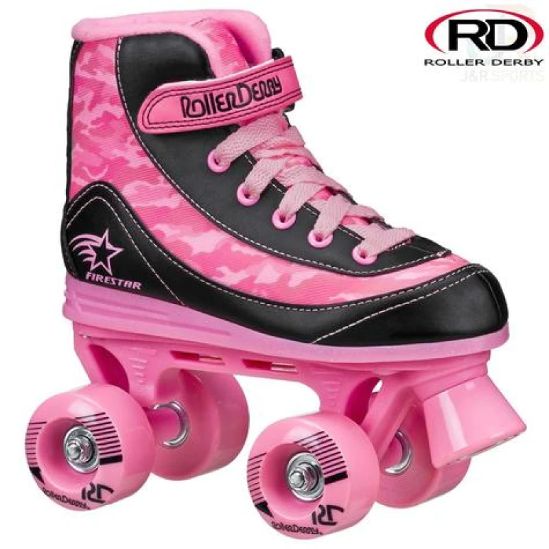 Image of Roller Derby FireStar V2 Roller Skates Pink Camo