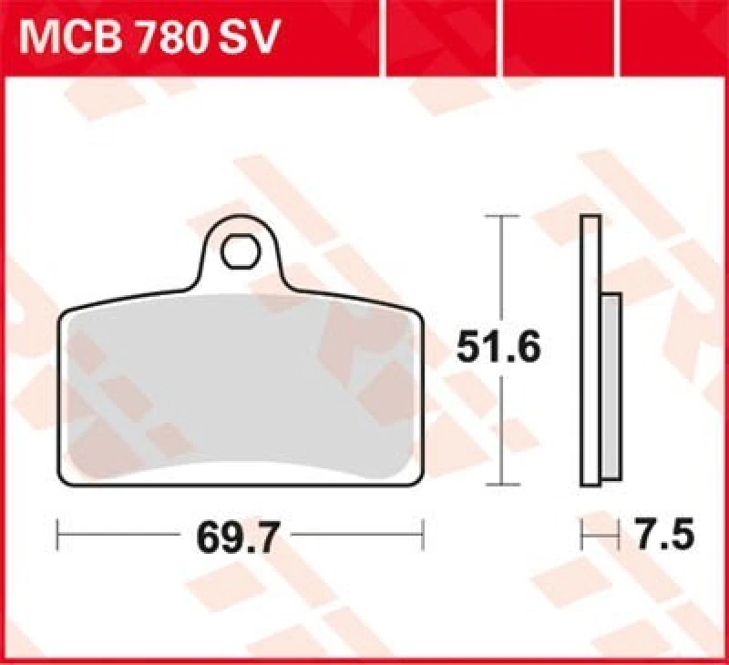 Image of TRW Lucas Sintered lining MCB780SV